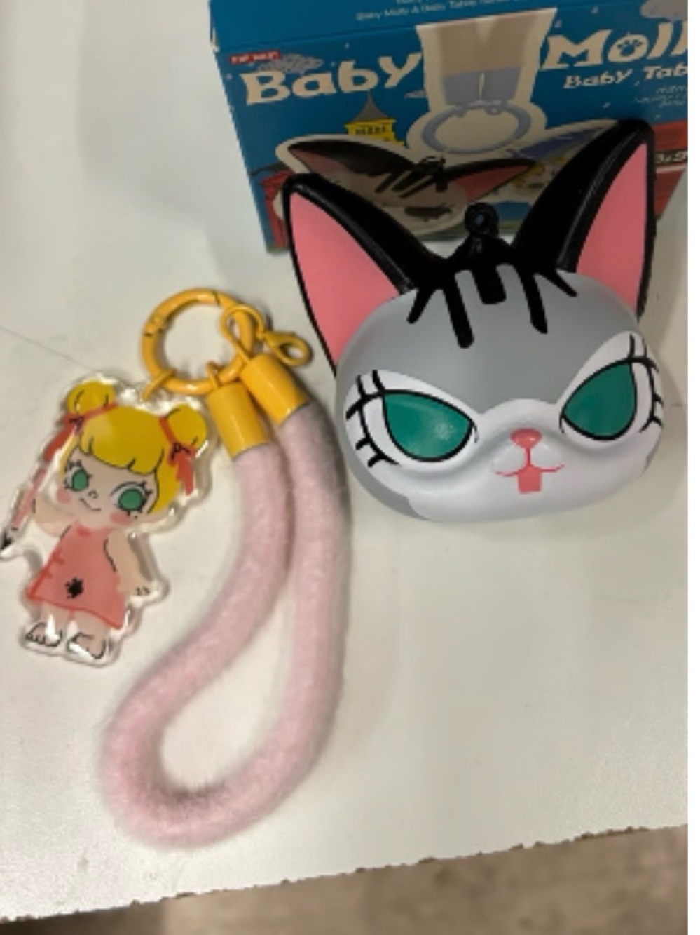 Pop Mart- Baby Molly & Baby Tabby- Confirmed: FURRY BRUSH (NIB)